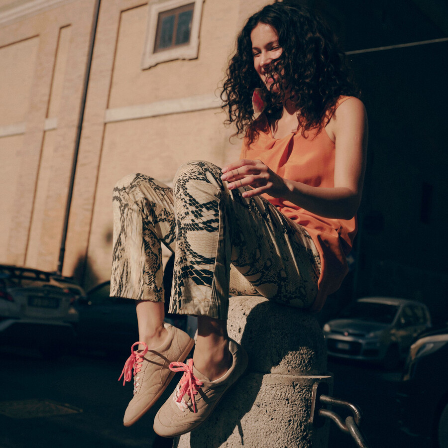 laini sneakers kamel wildleder