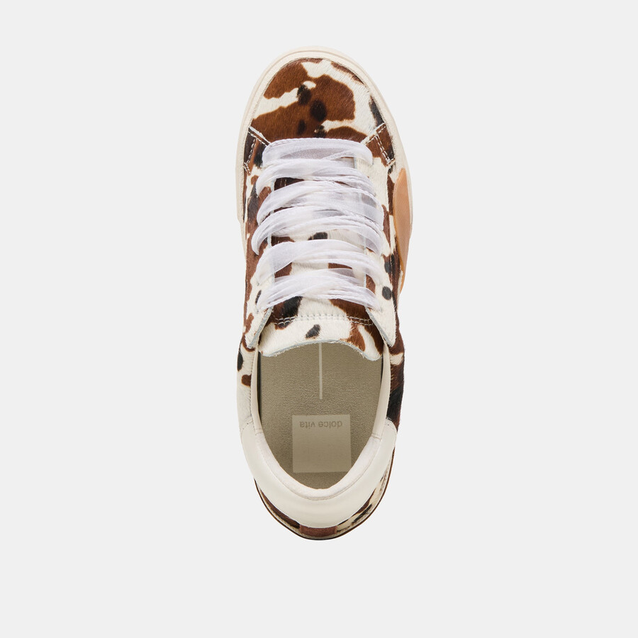 zina sneakers cocoa taurus kalbsfell