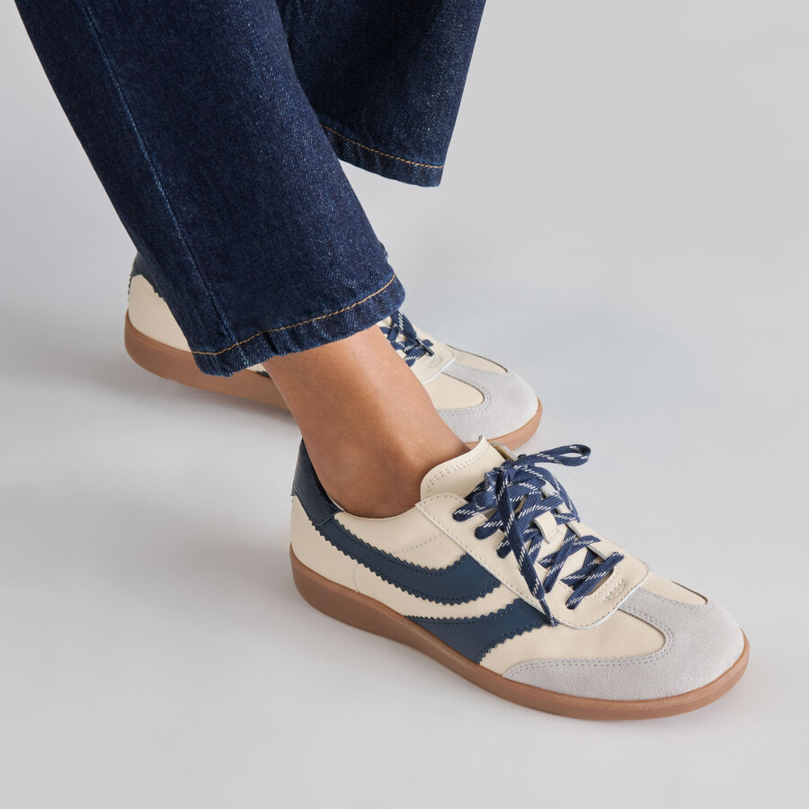 merit sneakers weiß marineblau leder