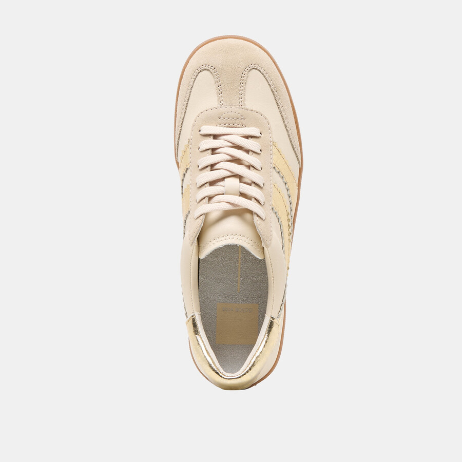 merit sneakers weiß gold leder
