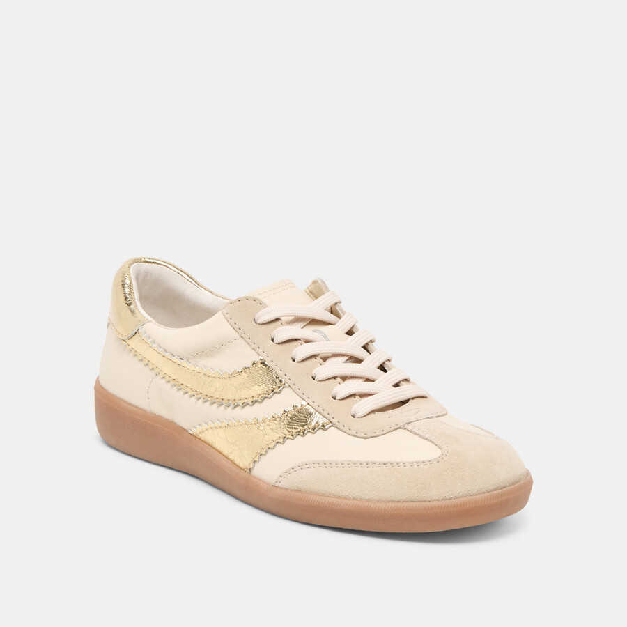 merit sneakers weiß gold leder