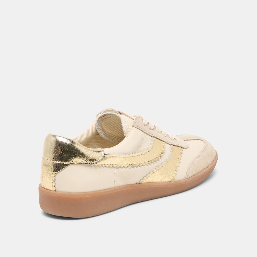 merit sneakers weiß gold leder