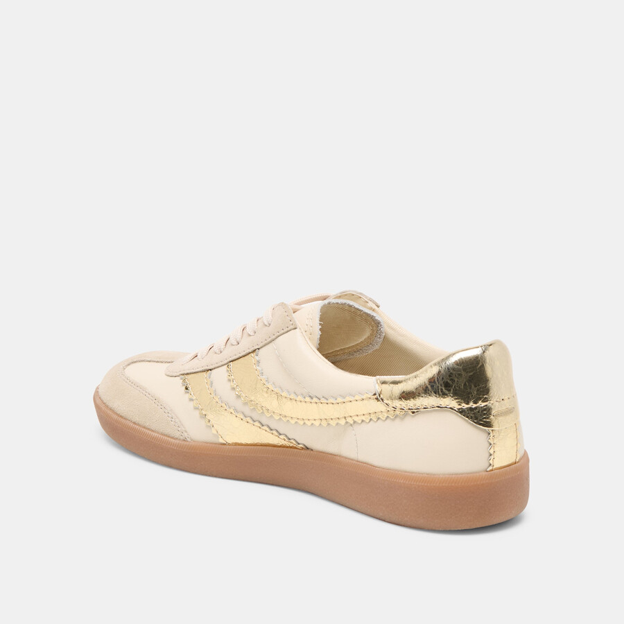 merit sneakers weiß gold leder