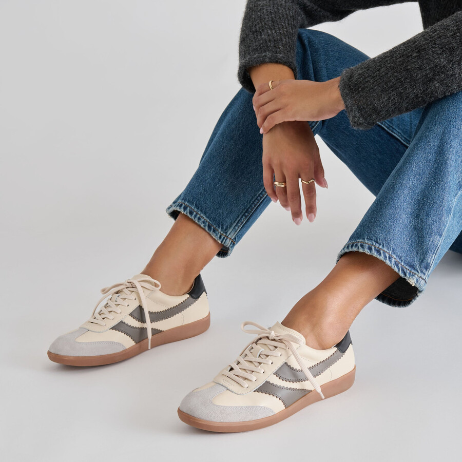 merit sneakers weiß grau leder
