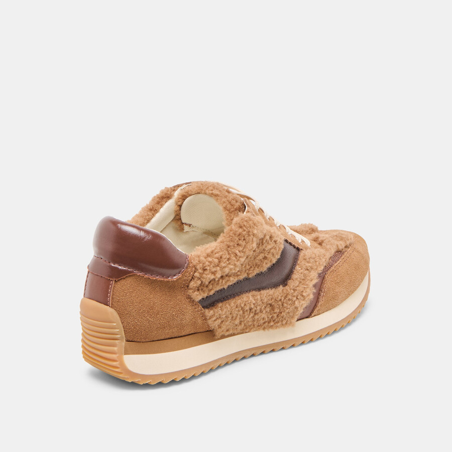b.ntcd plüsch-sneaker braun plüsch