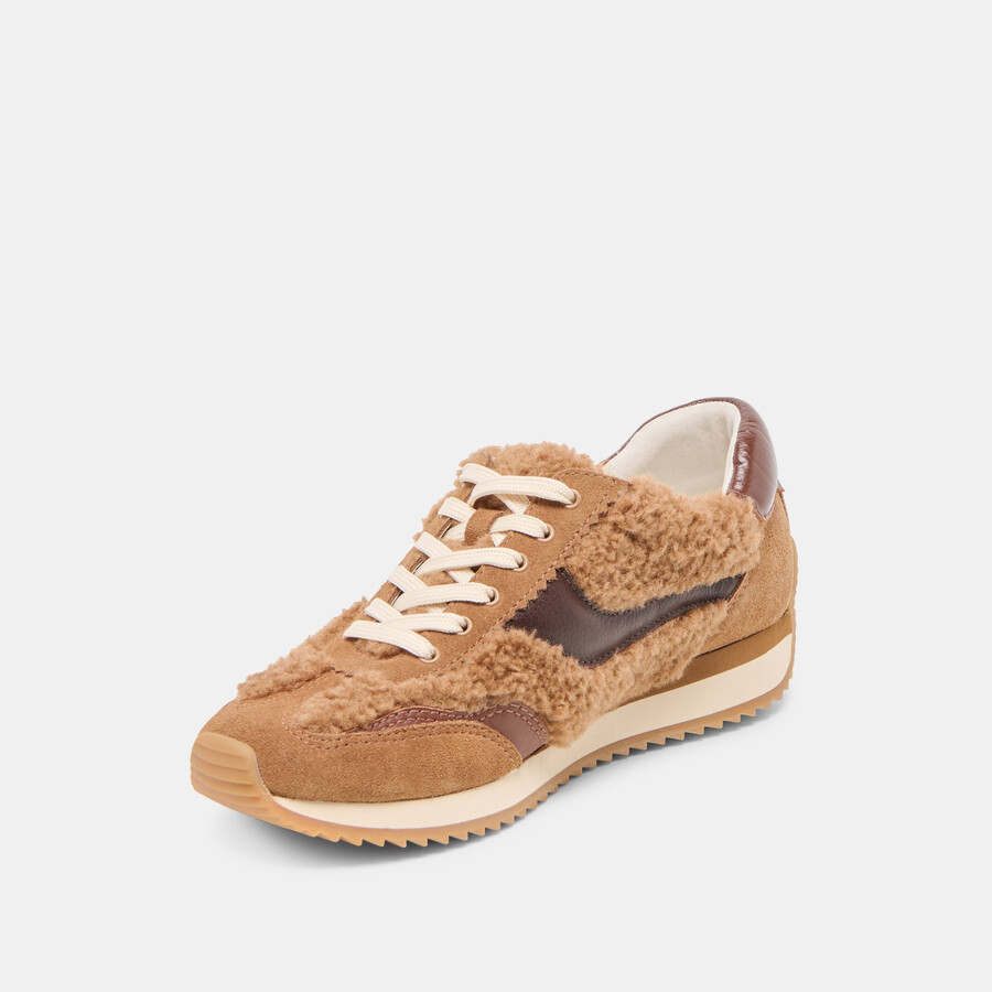 b.ntcd plüsch-sneaker braun plüsch