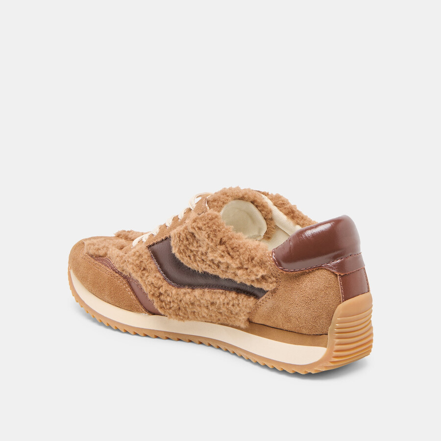 b.ntcd plüsch-sneaker braun plüsch