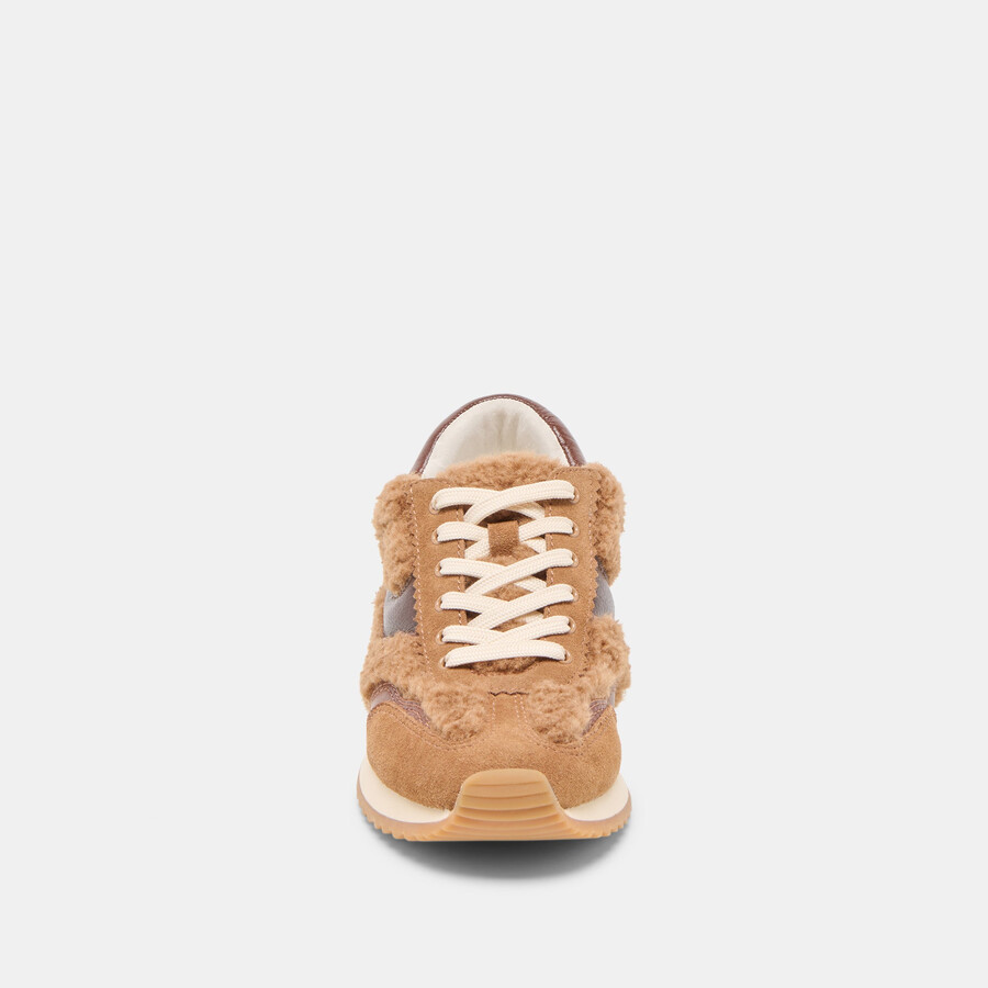 b.ntcd plüsch-sneaker braun plüsch