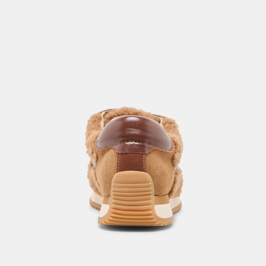 b.ntcd plüsch-sneaker braun plüsch