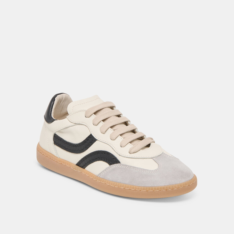 rebel sneakers weiß schwarz leder