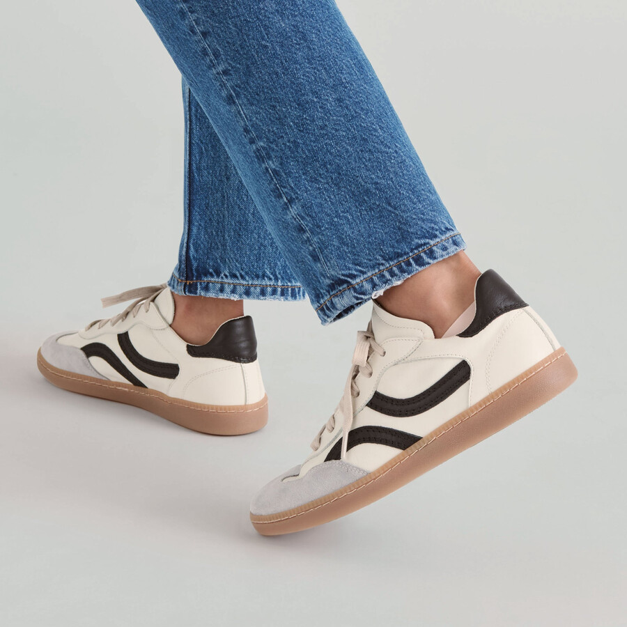 rebel sneakers weiß schwarz leder