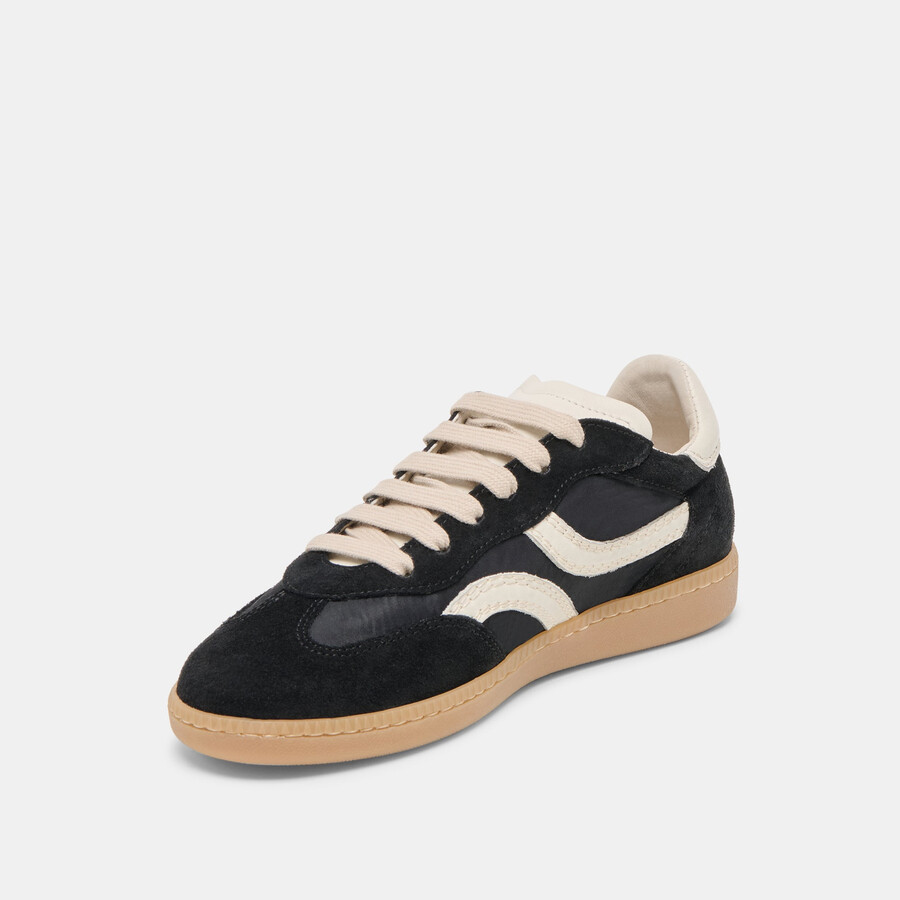 rebel sneakers schwarzes nylon