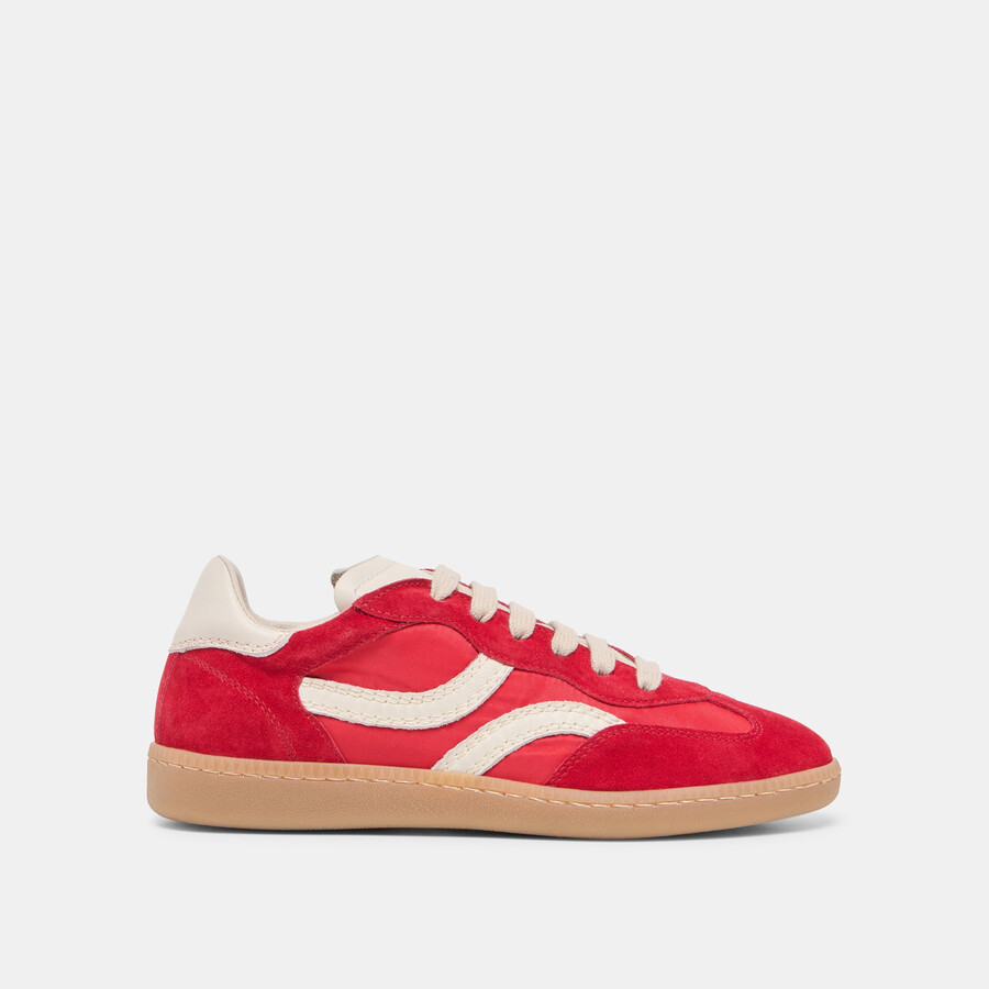rebel sneakers crimson nylon