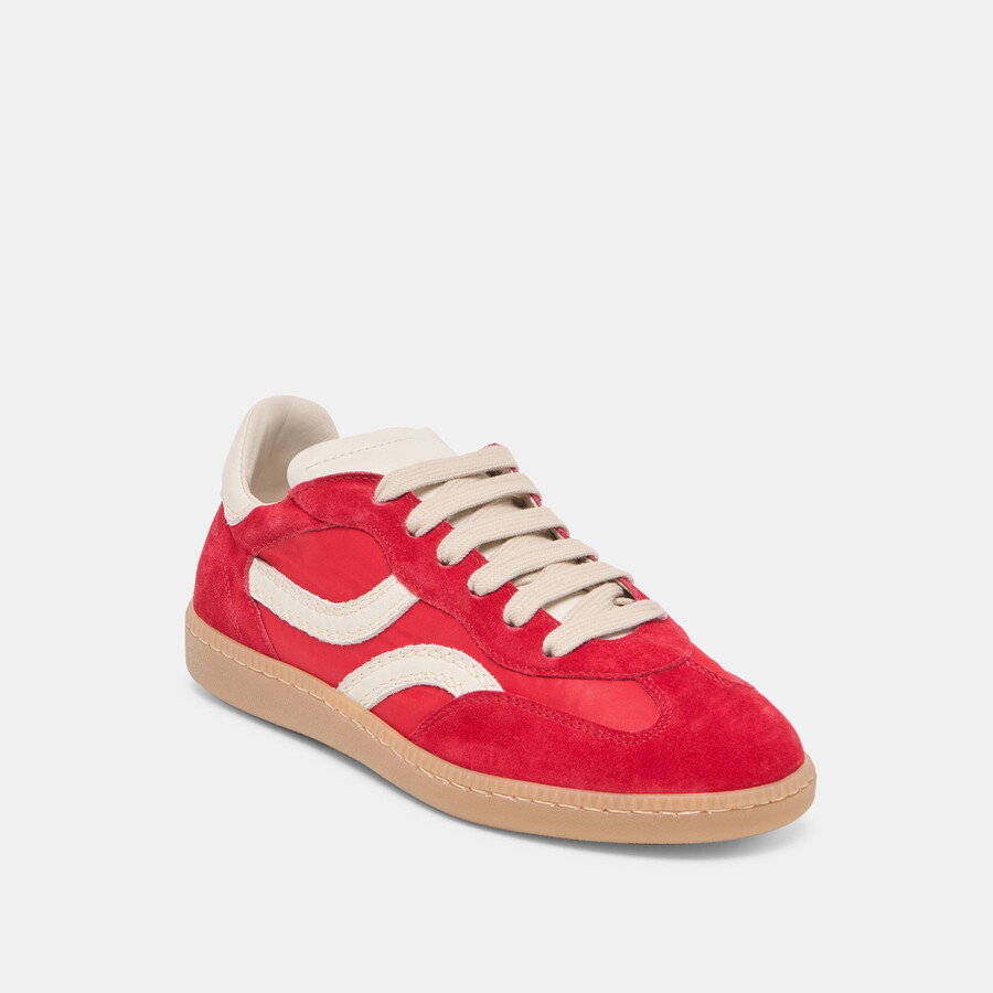 rebel sneakers crimson nylon
