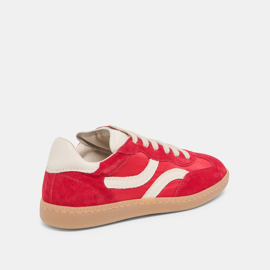 rebel sneakers crimson nylon