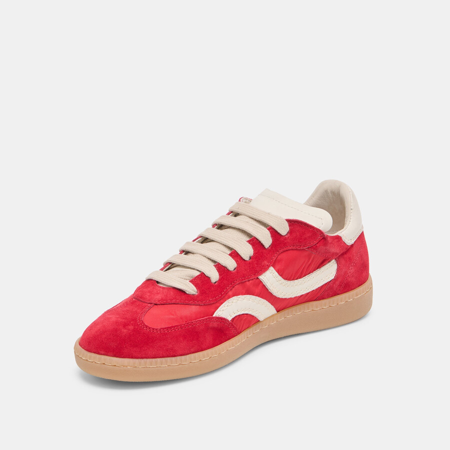 rebel sneakers crimson nylon