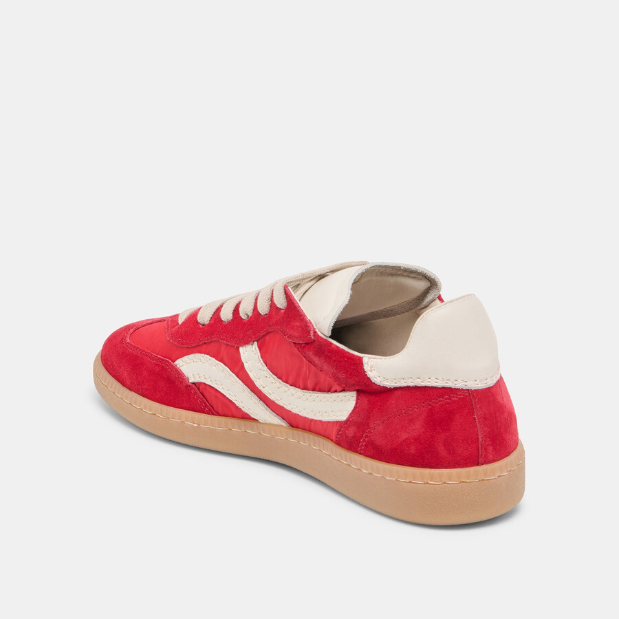 rebel sneakers crimson nylon