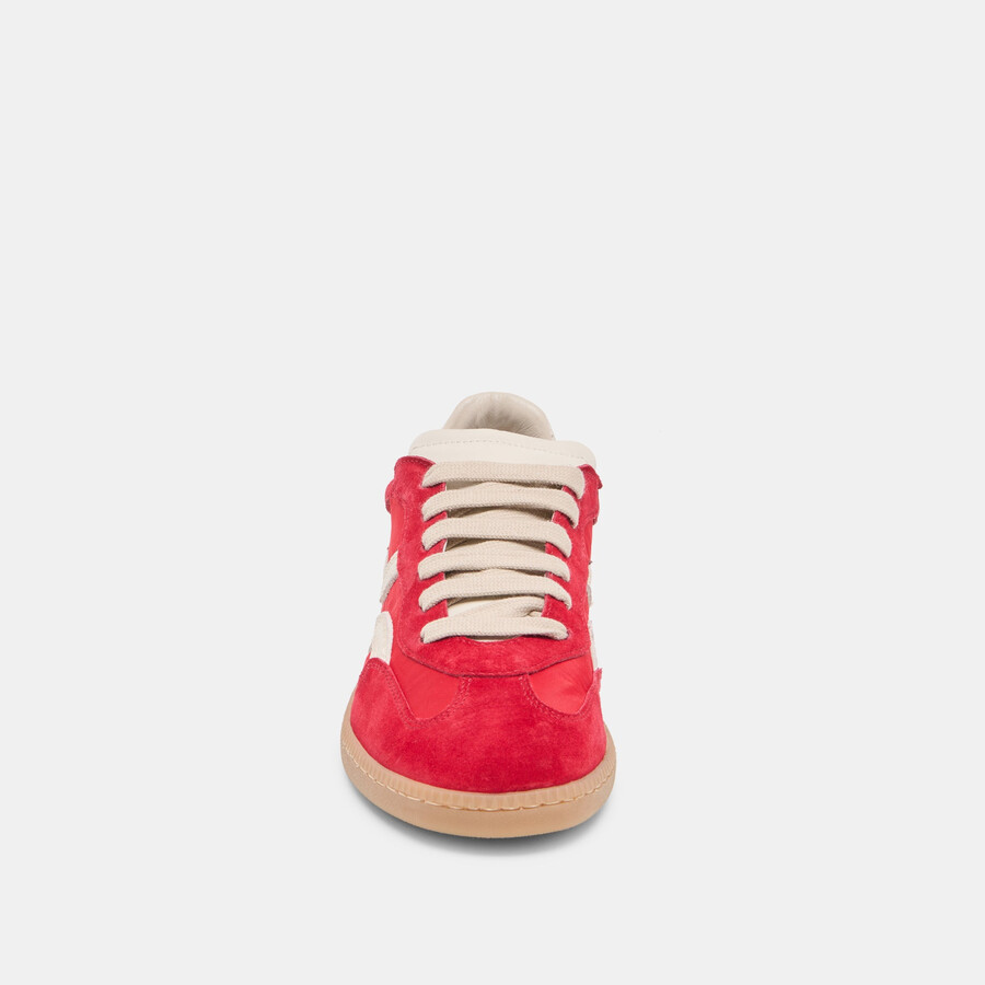 rebel sneakers crimson nylon