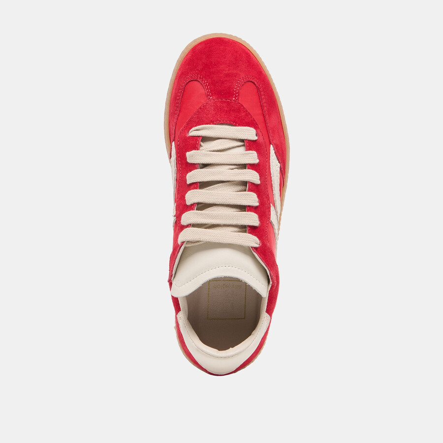 rebel sneakers crimson nylon