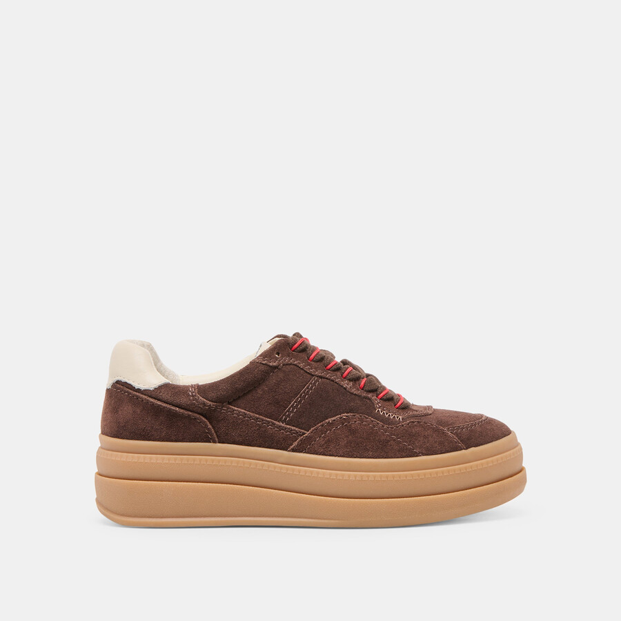 naomy h2o sneakers dk brown wildleder