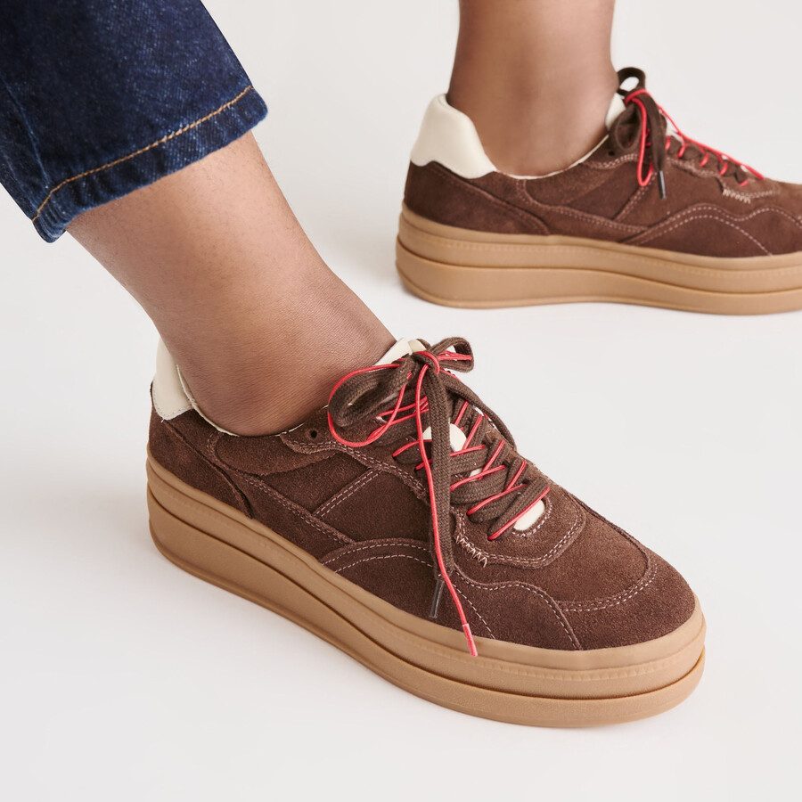 naomy h2o sneakers dk brown wildleder