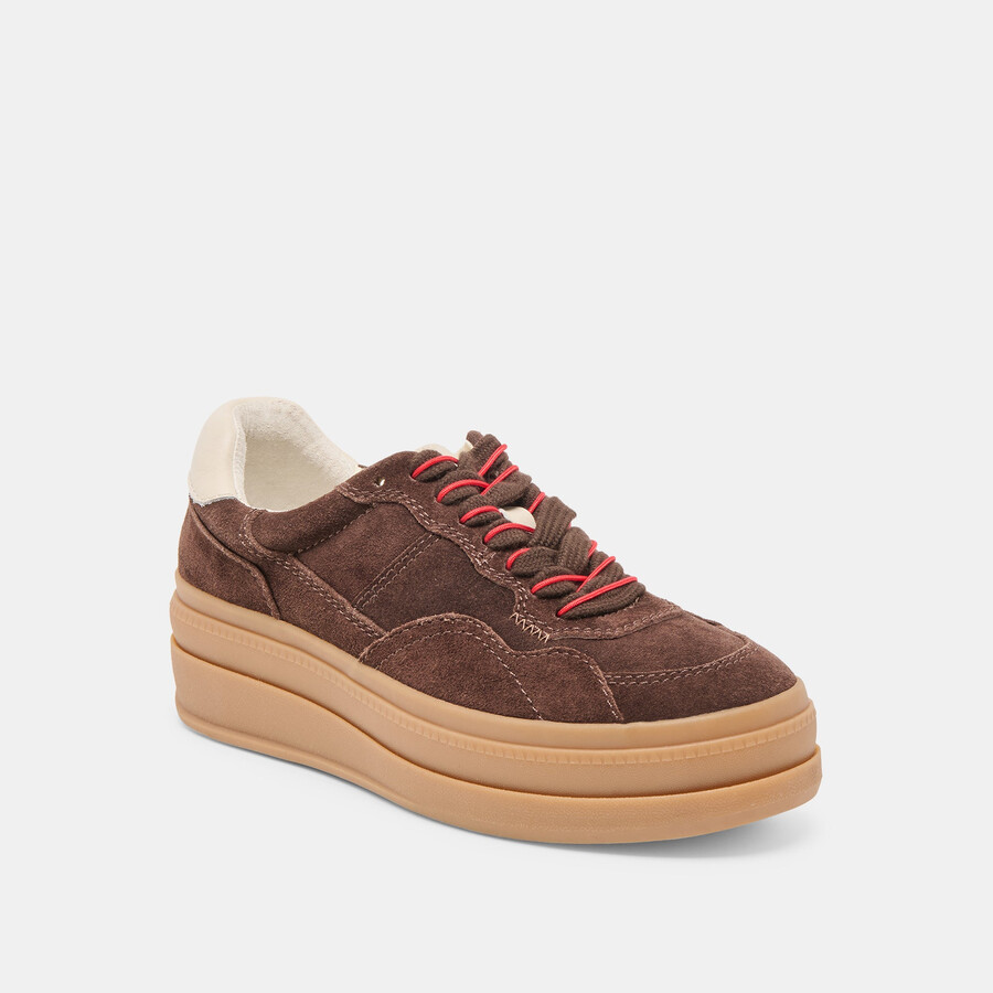 naomy h2o sneakers dk brown wildleder