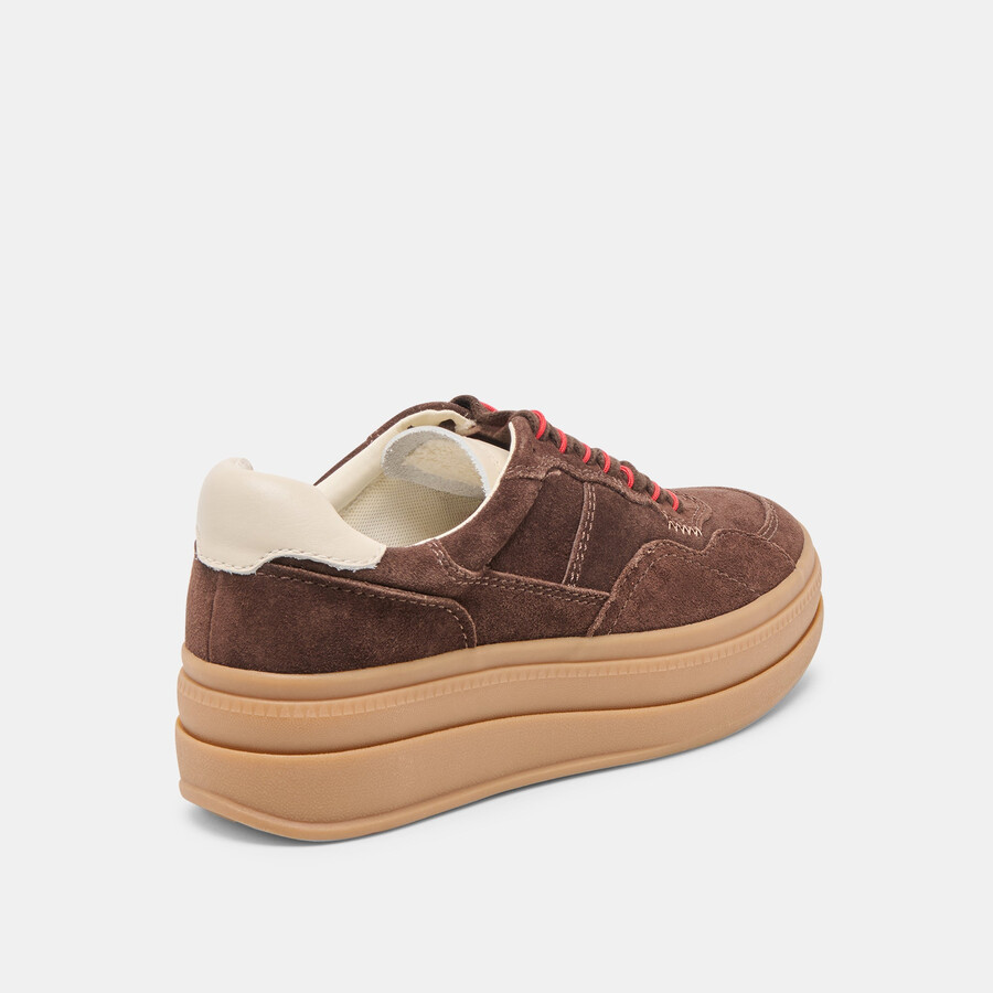 naomy h2o sneakers dk brown wildleder