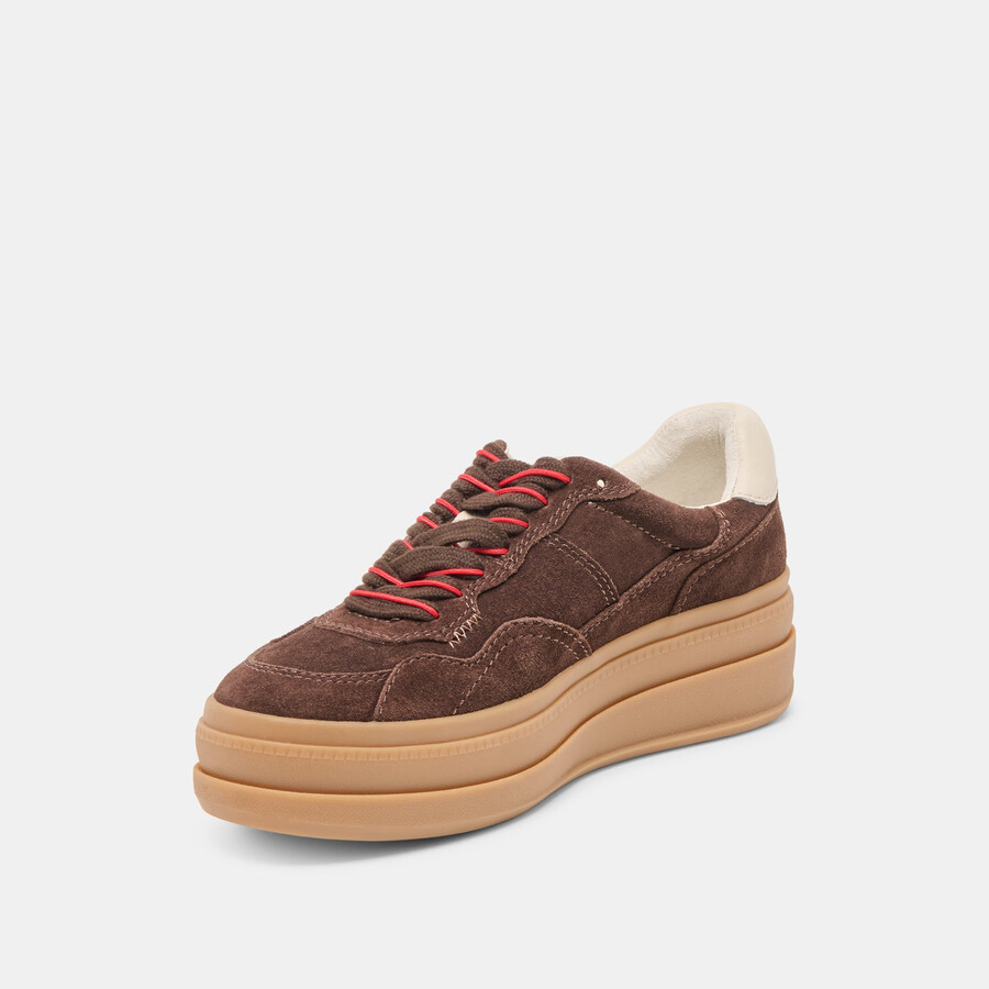 naomy h2o sneakers dk brown wildleder
