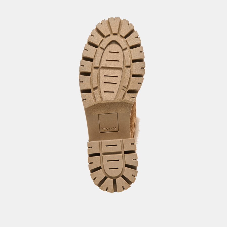 milza plüsch-loafer hellbraunes wildleder