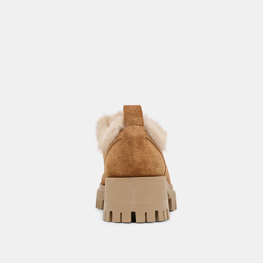 milza plüsch-loafer hellbraunes wildleder