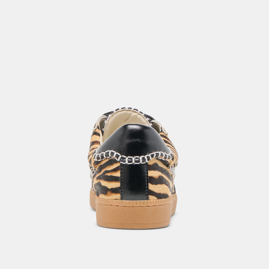 stitch sneakers mit tigerkalbsfell
