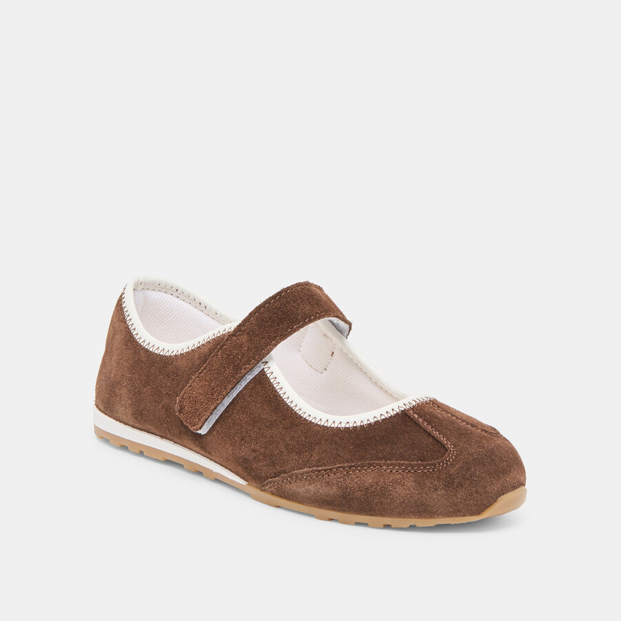 sofya sneakers dunkelbraunes wildleder