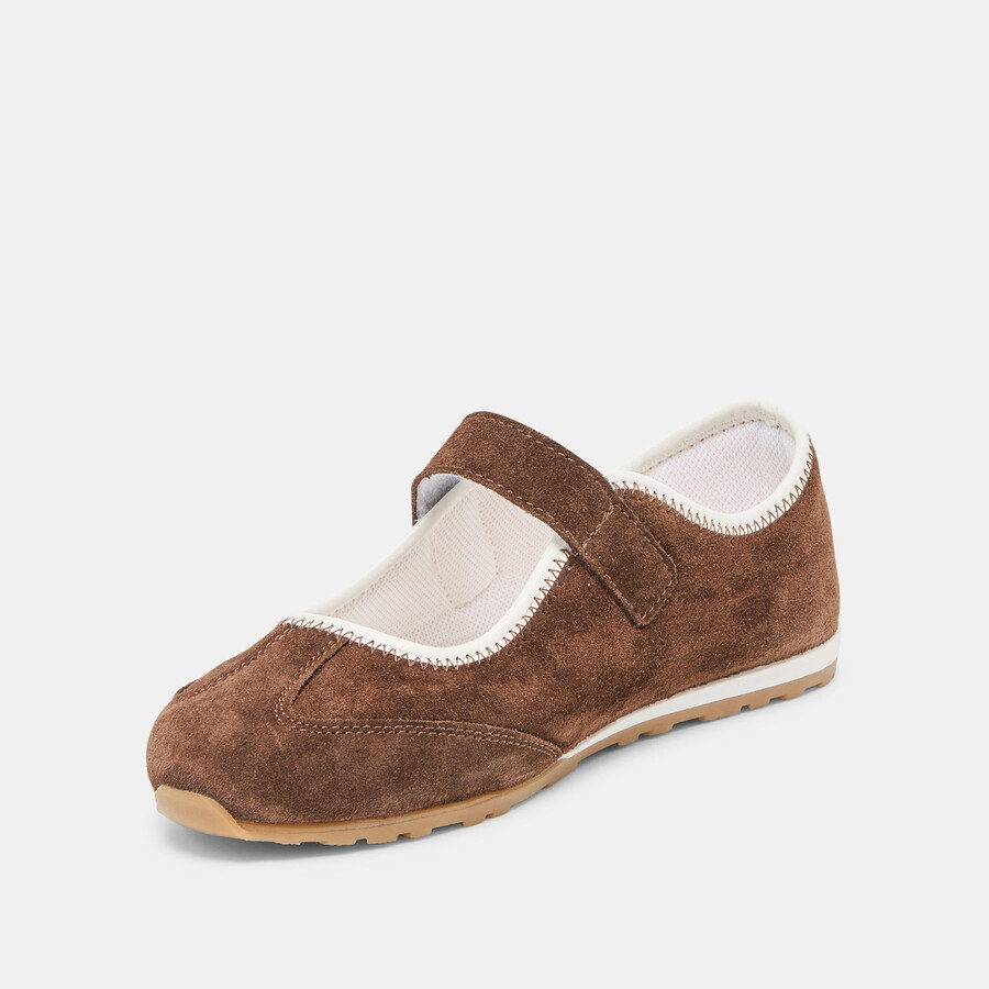 sofya sneakers dunkelbraunes wildleder