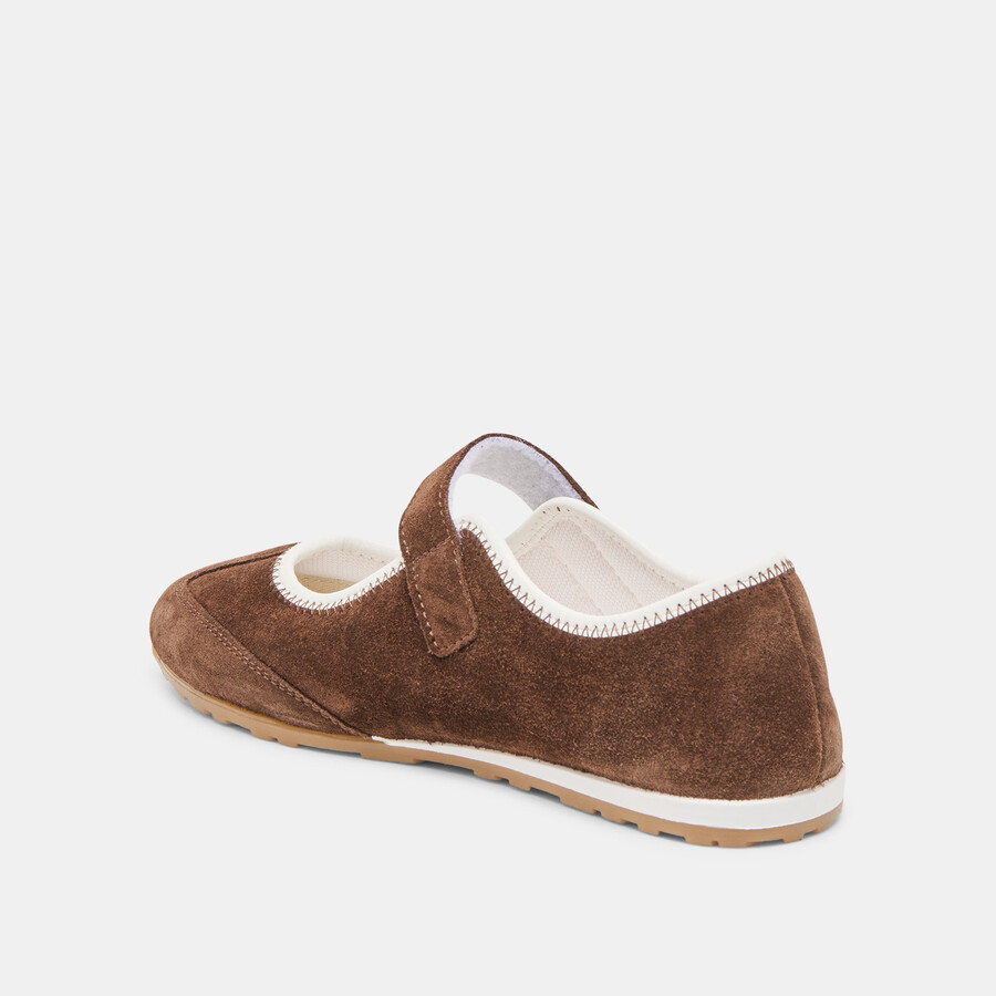 sofya sneakers dunkelbraunes wildleder