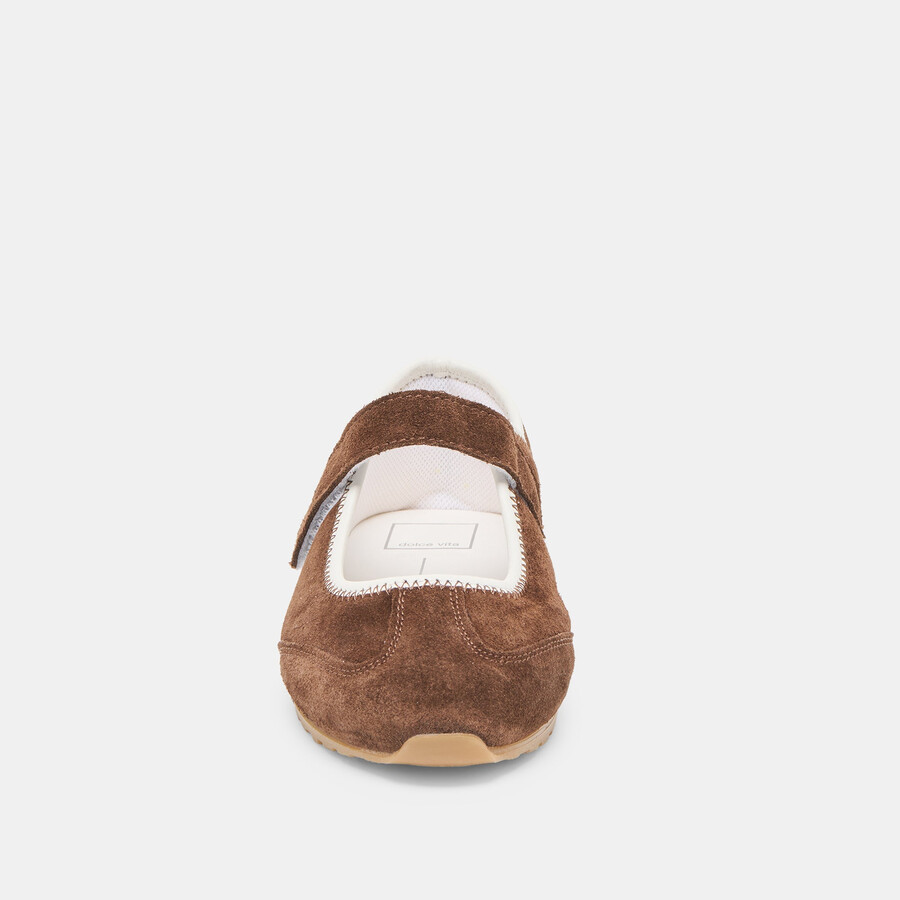 sofya sneakers dunkelbraunes wildleder