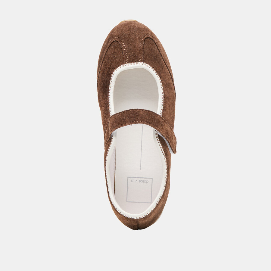 sofya sneakers dunkelbraunes wildleder