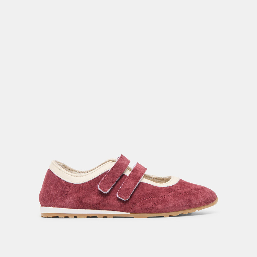 swan sneakers burgunderfarbenes wildleder