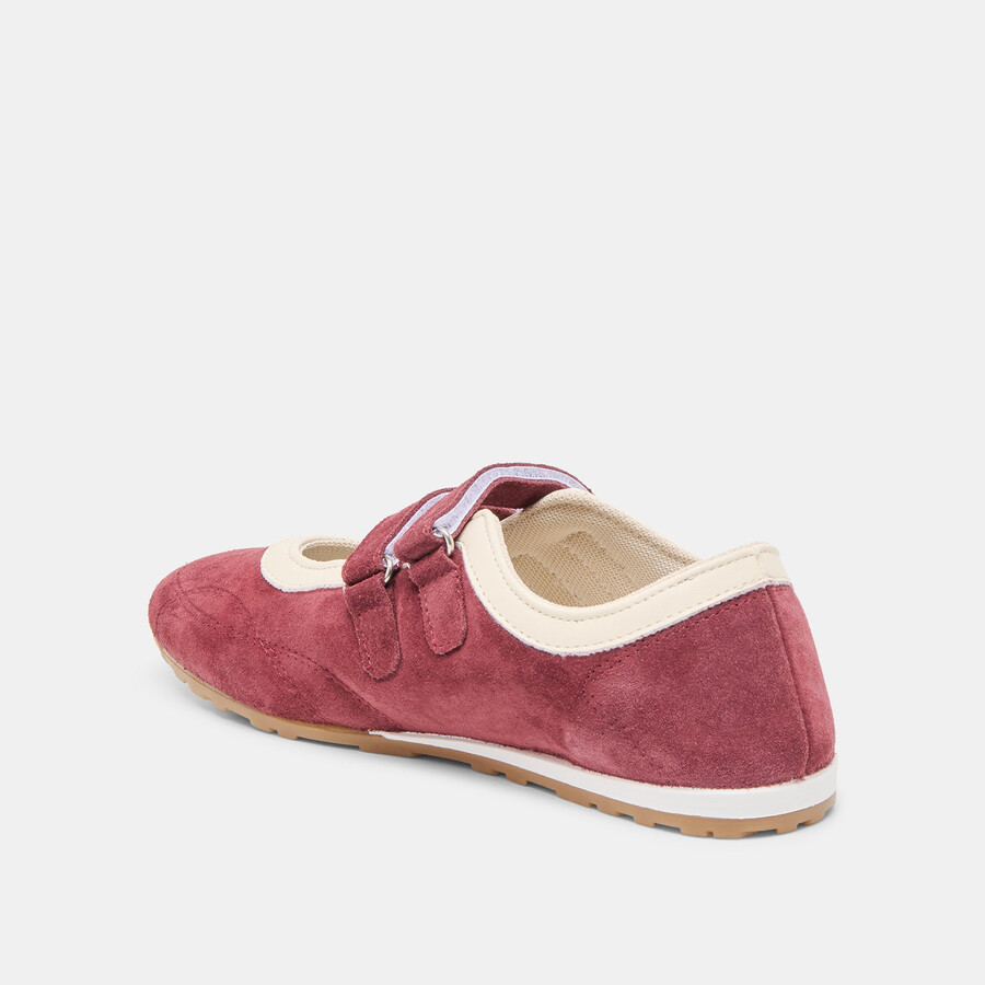 swan sneakers burgunderfarbenes wildleder