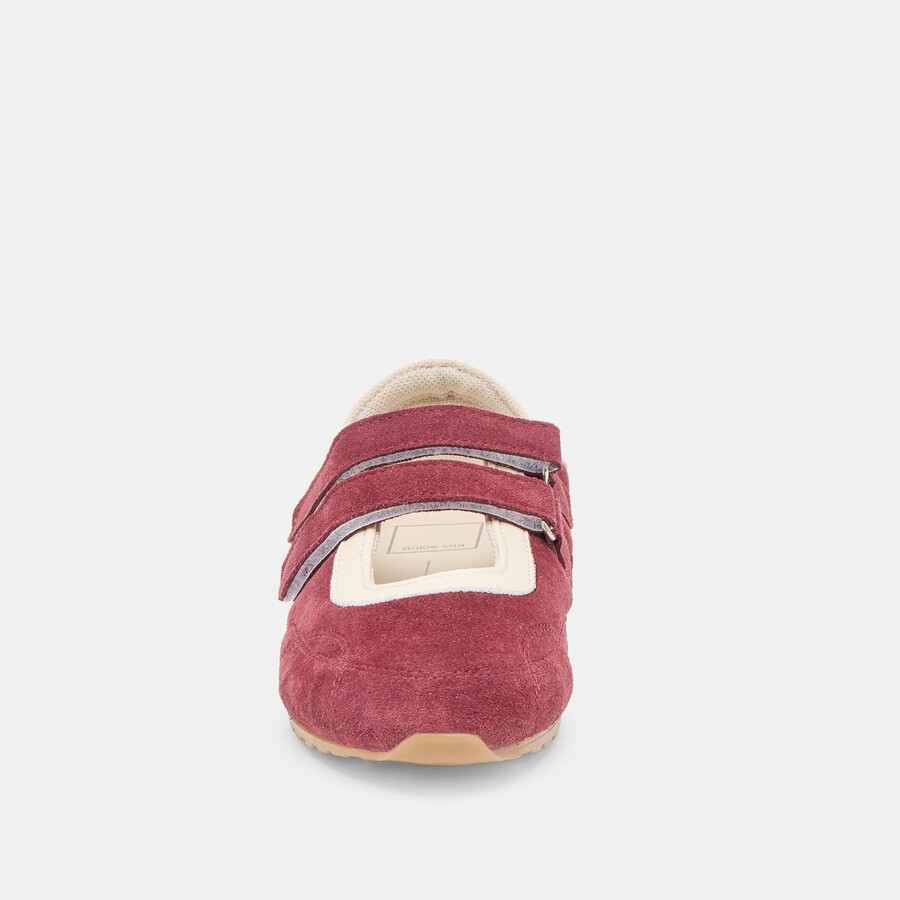 swan sneakers burgunderfarbenes wildleder
