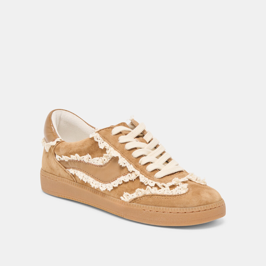 notice lace sneakers hellbraunes wildleder