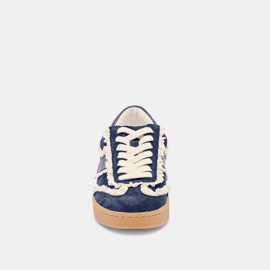 notice lace sneakers navy suede