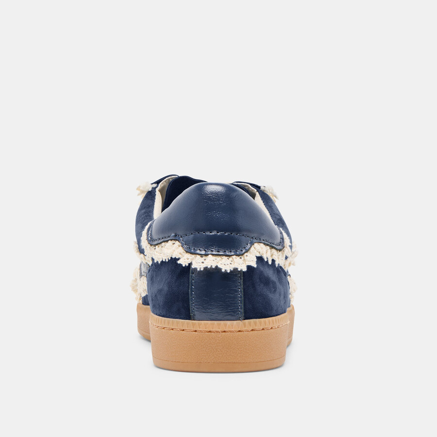 notice lace sneakers navy suede