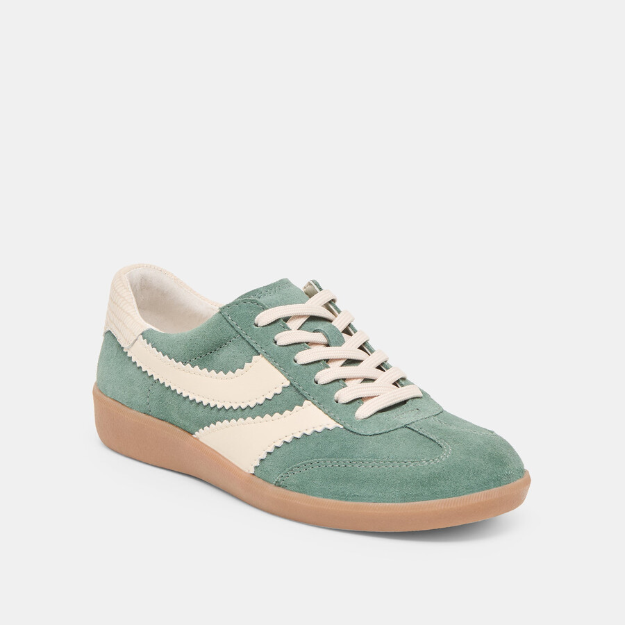 merit sneakers dunkelgrünes wildleder