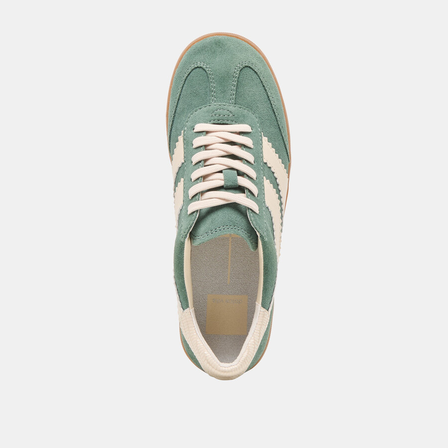merit sneakers dunkelgrünes wildleder