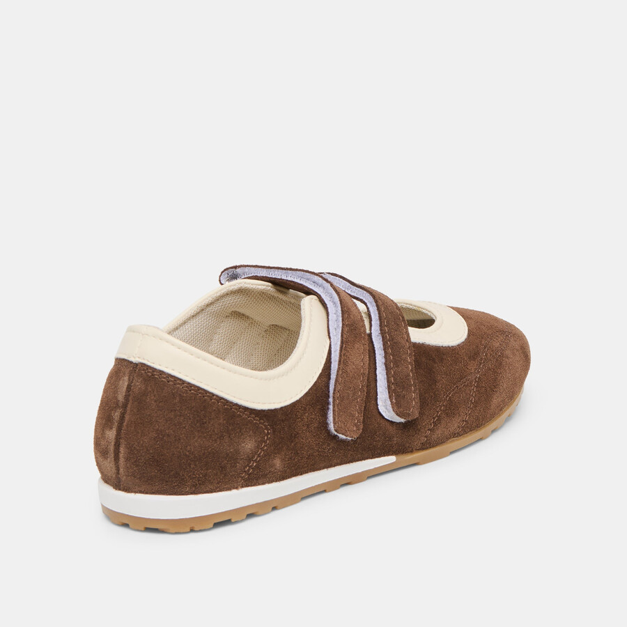 swan sneakers dunkelbraunes wildleder