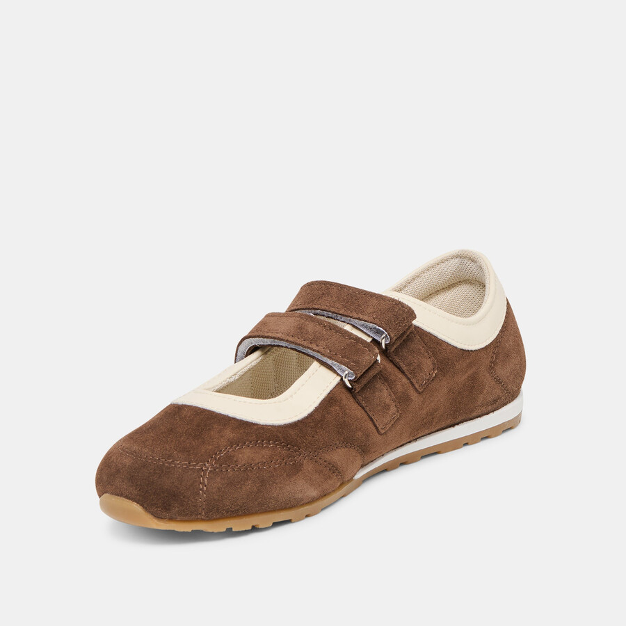 swan sneakers dunkelbraunes wildleder
