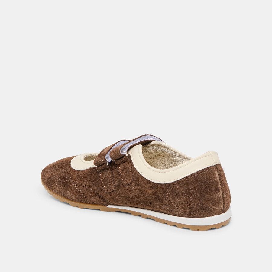 swan sneakers dunkelbraunes wildleder