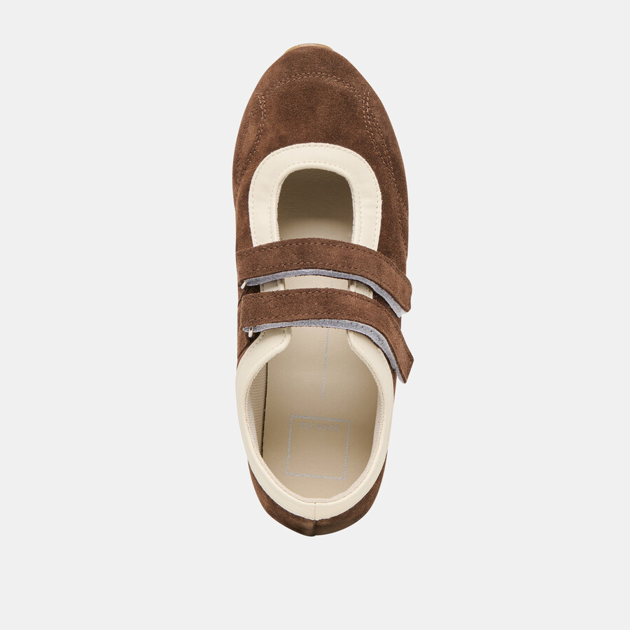 swan sneakers dunkelbraunes wildleder