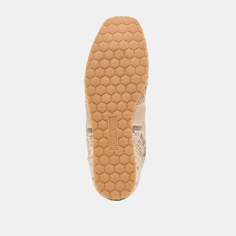 dorie sneakers aus naturbelassenem leder mit schlangenprägung