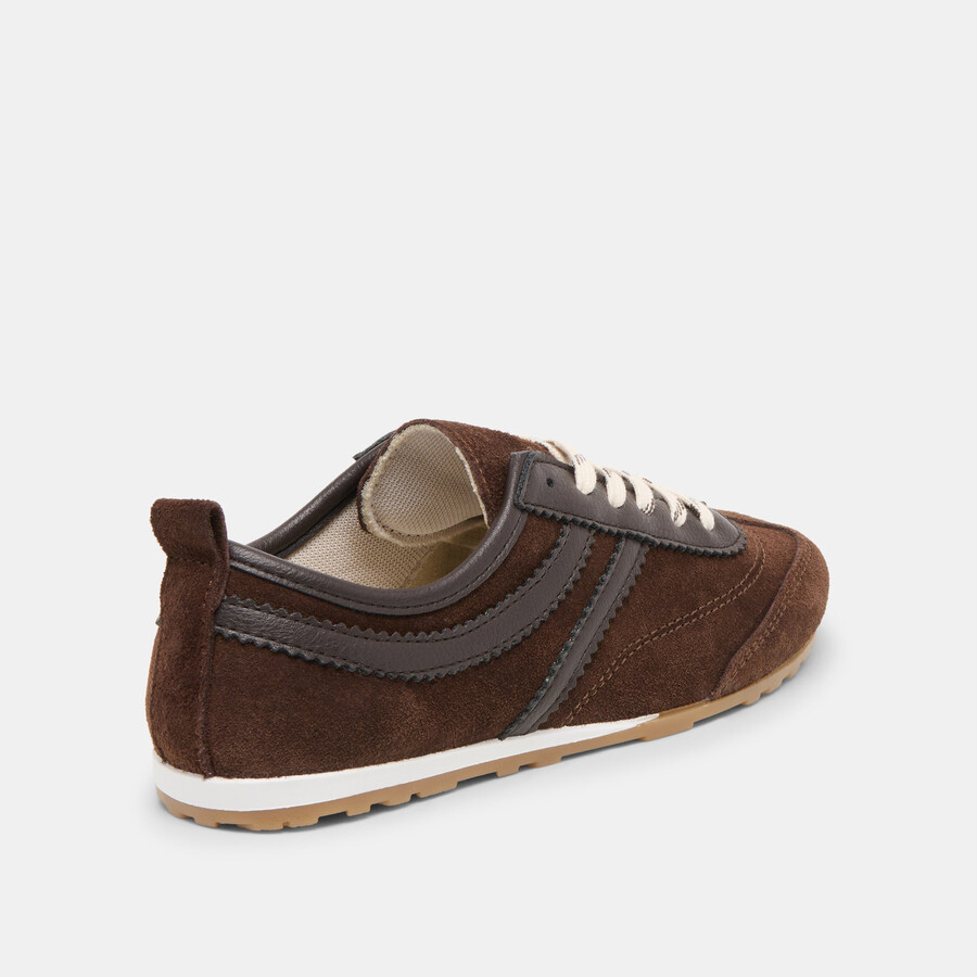 viper sneakers dunkelbraunes wildleder